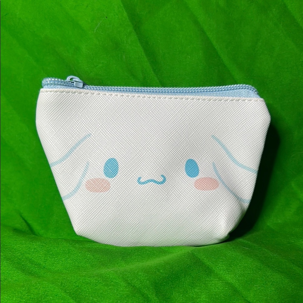Sanrio Small Pet White and Blue Pouch with Minimalist Design